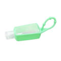 Unique Shaped Empty 30Ml Soft Touch Silicone Plastic Bottle Case For Alcohol Hand Sanitizer Gel Eliquid With Flip Cap And Hook